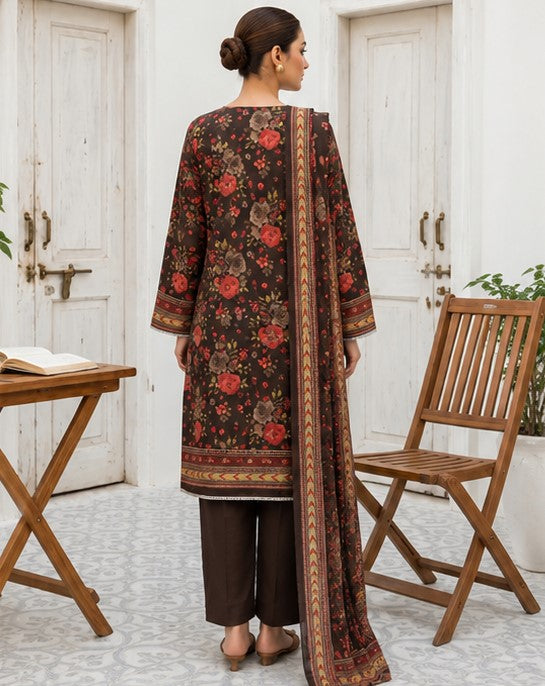 Espresso Rose Lawn Suit