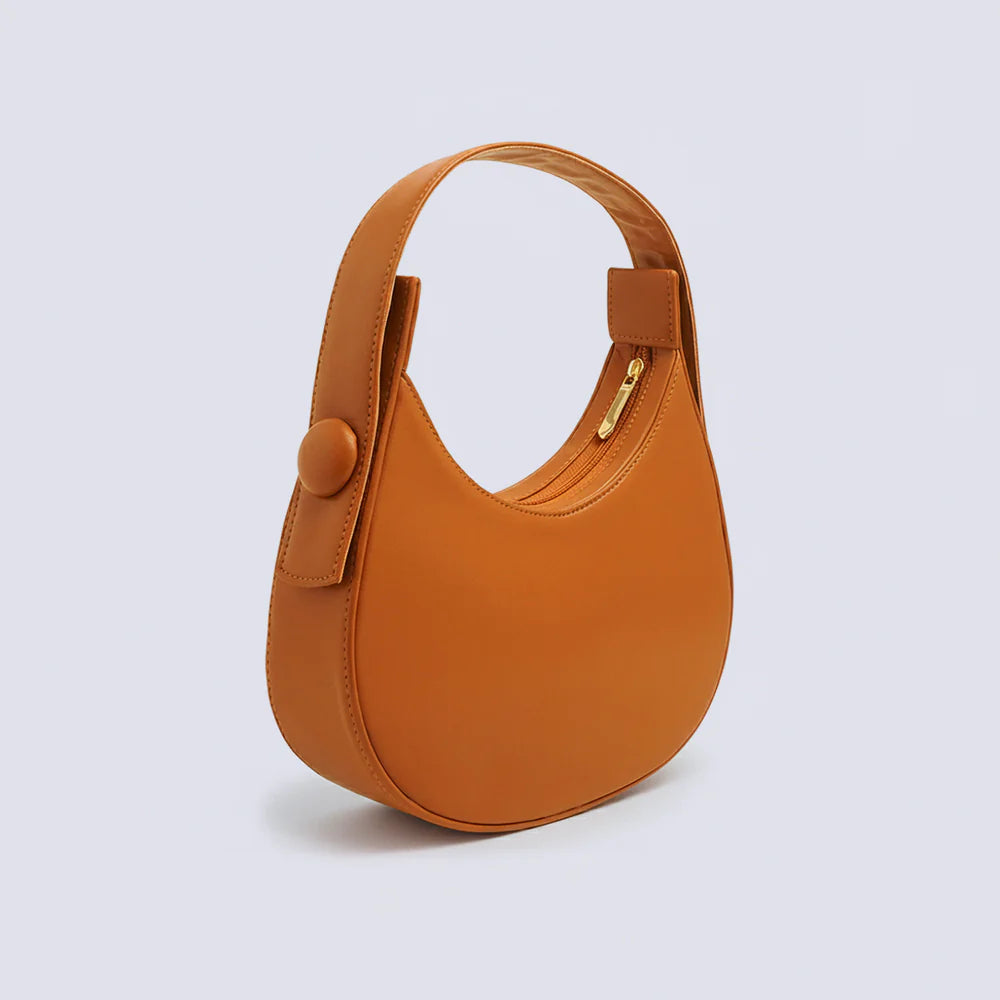 Curve HandBag  Mustard 025