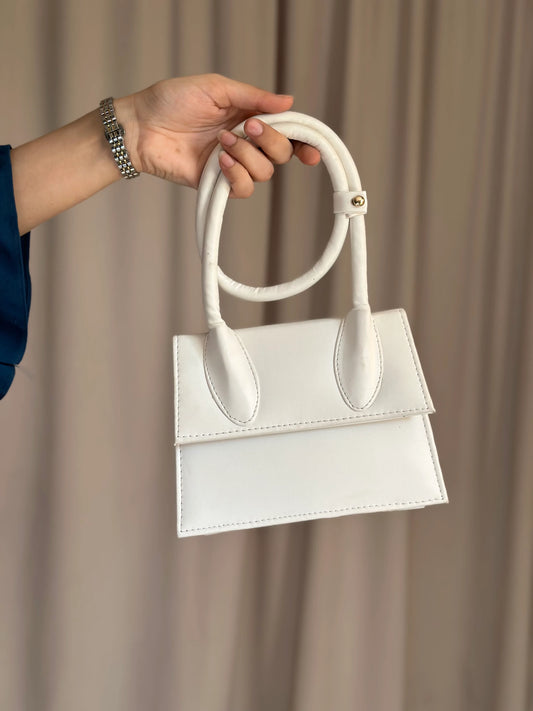 Signature Grace Handbag White 030