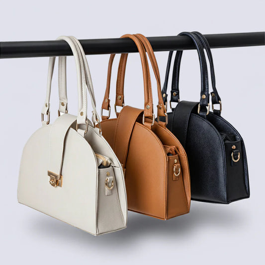Noir Lock Handbag  Black 029