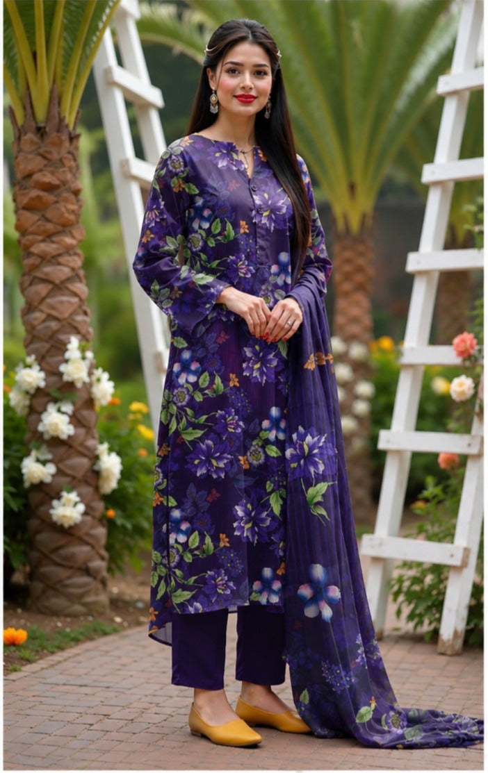 Midnight Bloom Lawn Set