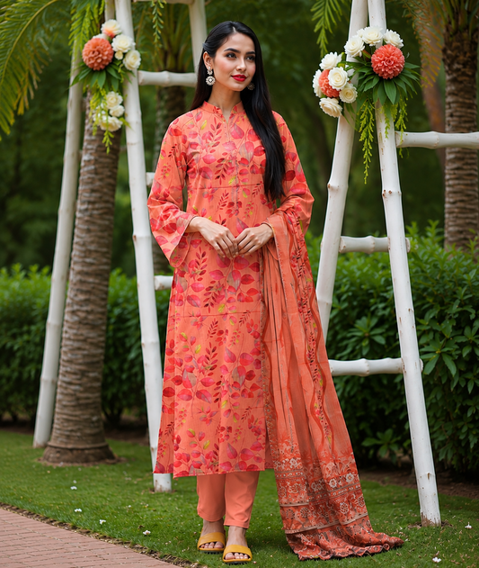 Coral Whisper Lawn Set