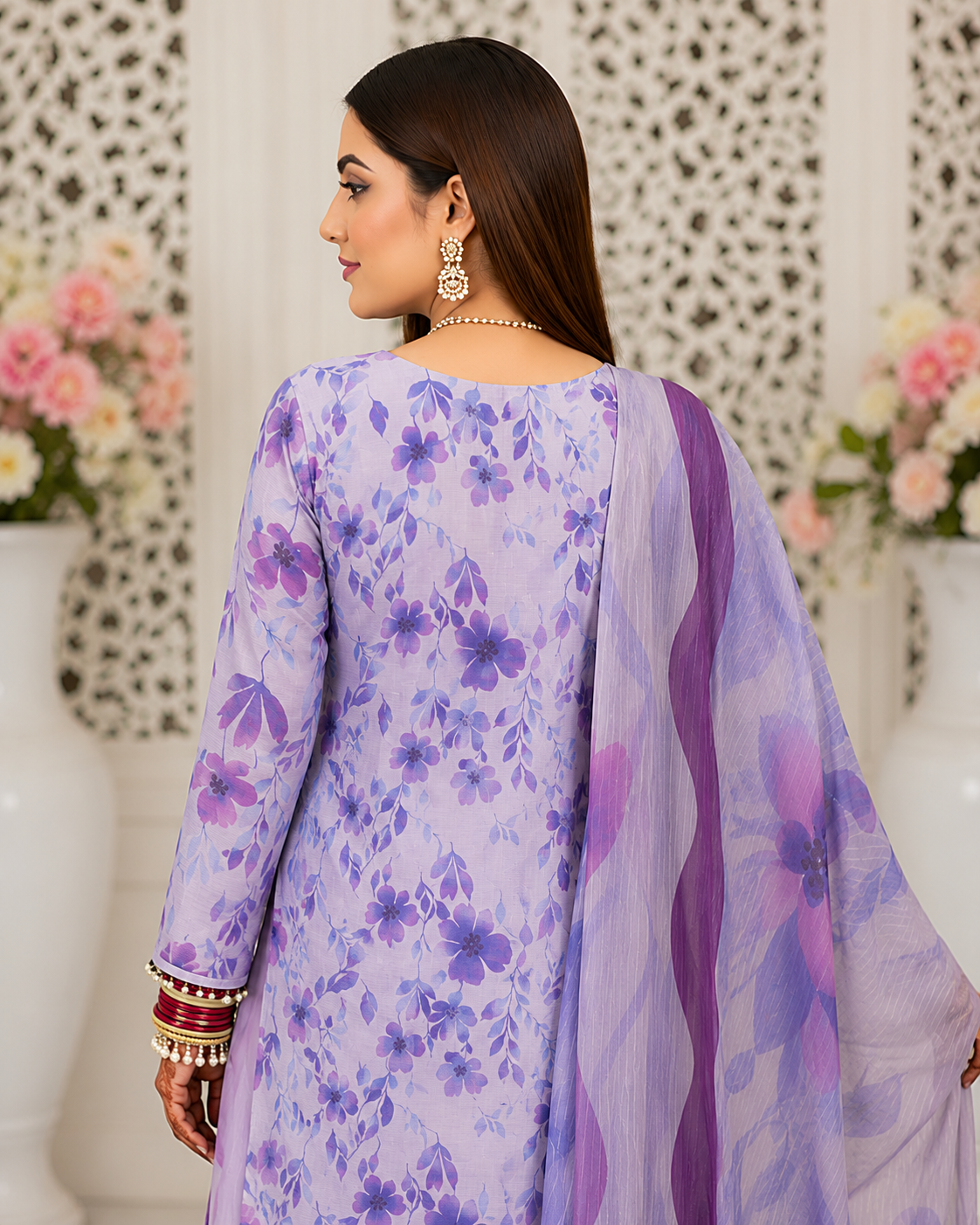 Lilac Whisper Lawn Suit