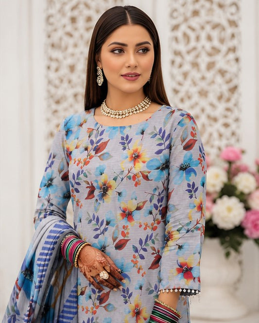 Slate Wildflower Lawn Suit