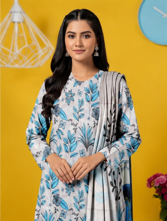 Turquoise Fern Lawn Set