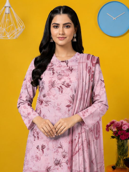 Mauve Serenity Lawn Set