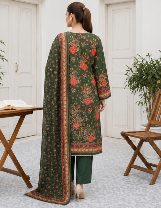 Emerald Rosewood Lawn Suit