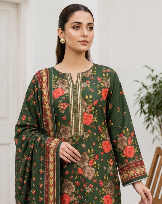 Emerald Rosewood Lawn Suit